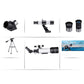 High Definition High Times Astronomical Telescope with Tripod - Blue 16x / 66x70