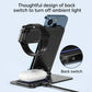 15W 3 In 1 Aluminum Wireless Charger - Blue