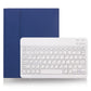 Detachable Bluetooth Keyboard Tablet Case For Ipad Pro 11 With Pen Slot - Plain Texture - Blue