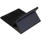 Ultra-Thin Bluetooth Keyboard Leather Case For Ipad Mini 6 With Detachable Lambskin Texture And Stand - Blue