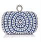 Stylish Pearl Handbag For Fashion Banquets And Parties - Blue