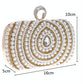 Stylish Pearl Handbag For Fashion Banquets And Parties - Blue