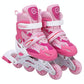 Flash Straight Row Roller Skating Shoes Suit for Children and Adults - Size l - Blue