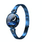 Waterproof Smart Bracelet With Lcd Screen And Heart Rate Monitor - Blue