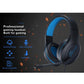 3.5Mm Noise-Canceling Gaming Headset With Retractable Mic - Black Blue