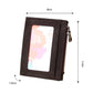 Leather Rfid Blocking Card Holder Wallet - 11x8x1.5cm - Magenta