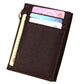 Leather Rfid Blocking Card Holder Wallet - 11x8x1.5cm - Magenta