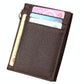 Leather Rfid Blocking Card Holder Wallet - 11x8x1.5cm - Magenta