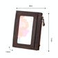 Leather Rfid Blocking Card Holder Wallet - 11x8x1.5cm - Magenta