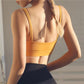 Black Double Shoulder Belt Yoga Vest Size L - Ginger M