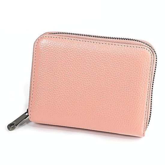 Leather Rfid Wallet - Sleek and Secure - Purple