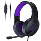 3.5Mm Noise-Canceling Gaming Headset With Retractable Mic - Purple