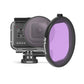 Gopro Hero8 Round Diving Lens Filter - Purple