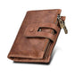 Men Rfid Blocking Cowhide Leather Wallet - Crazy Horse Texture