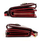 Women Rfid Wallet with Card Slots - Compact Design - Red