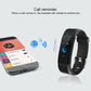 Smart Oled Bracelet With Call Reminder And Health Monitoring - Red