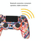 Wireless Bluetooth Game Controller for Ps4 with Dual Vibration and Light Strip - Wood Grain