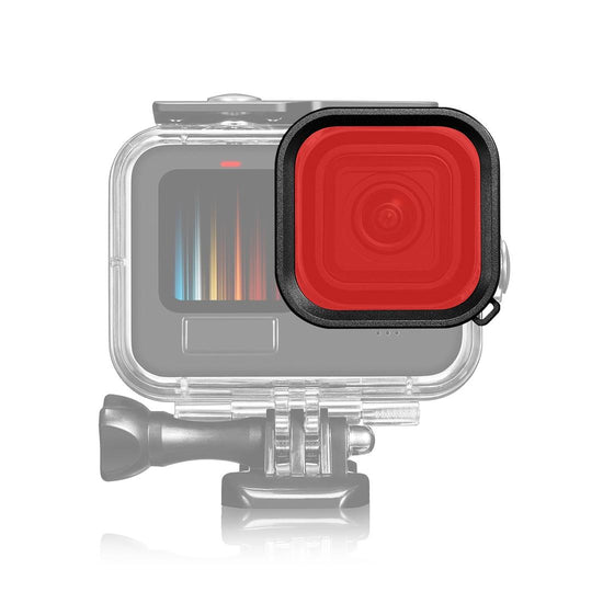 Square Diving Lens Filter for Gopro Hero 9 / 10 / 11 / 12 - Red