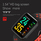 Waterproof Smart Bracelet With Tft Screen And Health Monitoring - Red