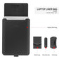 Universal 4-In-1 Laptop Bag Set Waterproof Pu Leather Handle Stand Pen Holder Winders Mouse & Charger Bags - 13 / 14 Inch - Red