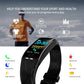 Smart Bracelet With Heart Rate Monitor And Call Reminder - Waterproof - Red