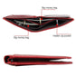 Leather Rfid Passport Wallet - Multi-function - Red