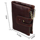 Men Rfid Blocking Cowhide Leather Wallet - Crazy Horse Texture