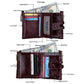 Men Rfid Blocking Cowhide Leather Wallet - Crazy Horse Texture