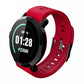 Waterproof Smart Bracelet With Heart Rate Monitor And Sleep Tracker - Red