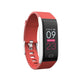 Waterproof Smart Bracelet With Call Heart Bp Sleep And Sedentary Monitoring - Ip67 - Red