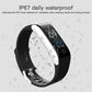 Waterproof Smart Bracelet With Call Heart Bp Sleep And Sedentary Monitoring - Ip67 - Red