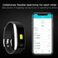 Waterproof Smart Bracelet With Call Heart Bp Sleep And Sedentary Monitoring - Ip67 - Red