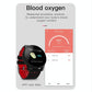 Waterproof Smart Bracelet With Call Heart Sleep Bp And Oxygen Monitoring - Ip67 - Red