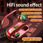 True Wireless Bluetooth 5.0 Earphones with Touch Display and Charging Box - Red