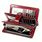 3556 Large Capacity Long Multi-function Anti-magnetic Rfid Wallet Clutch for Women with Card Slots - Red