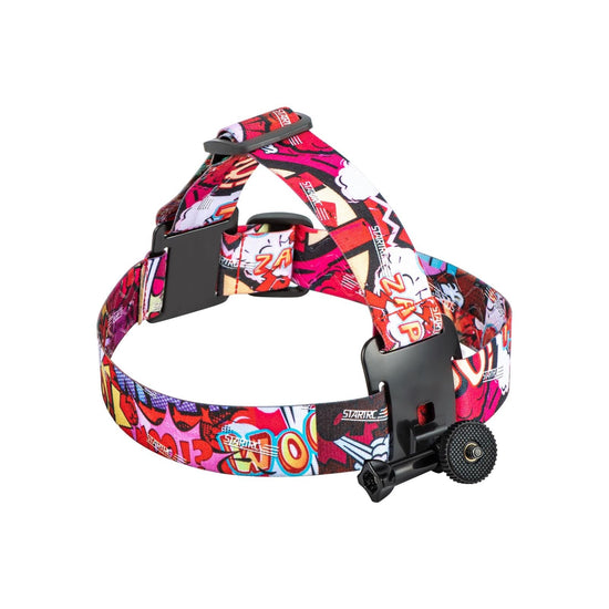 Universal Action Camera Head Strap Mount - Red