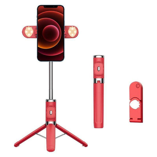 Bluetooth Remote Selfie Stick With Dual Fill Light And Tripod