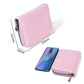 Leather Rfid Wallet - Sleek and Secure - Rose Red