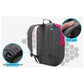 Xy Series Multi-Functional Backpack For 13.3 Inch Laptop - Fashion Colour Matching - Rose Red