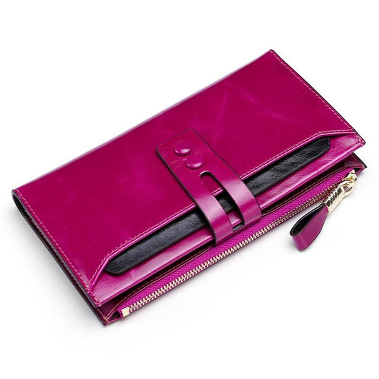 Detachable Card Holder Women Leather Wallet - Blue Rfid - Ccb6684Rr