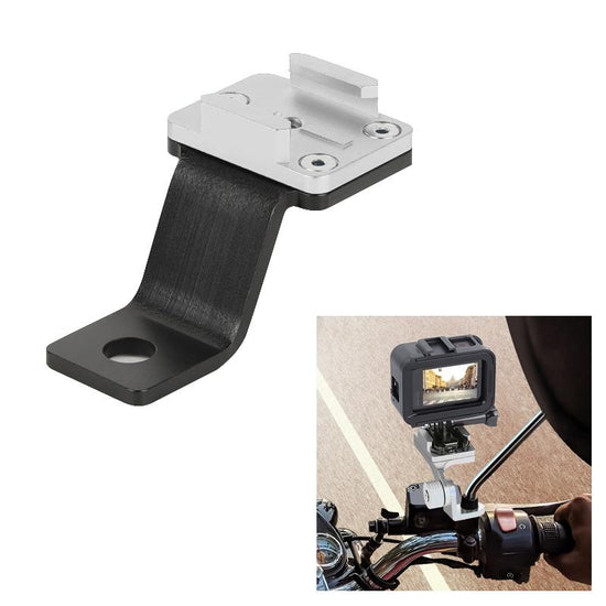 Universal Alloy Handlebar Phone Mount for Sport Cameras - Silver