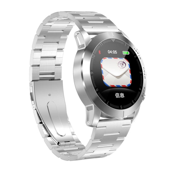 Waterproof Smart Bracelet With Call Reminder And Heart Rate Monitor - Ip68 - Silver