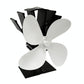Eco-friendly Heat Powered Stove Fan for Wood / Gas / Pellet Stoves - Silver