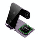 15W 3 In 1 Aluminum Wireless Charger - Silver