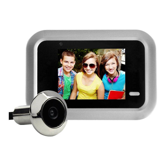 2.4 Screen 2.0Mp Security Camera With Tf Card Support - No Disturb Peephole Viewer