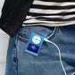 Lcd Mp3 Player With Tf / Micro Sd Slot & Metal Clip - Silver