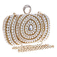 Stylish Pearl Handbag For Fashion Banquets And Parties - Silver