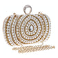 Stylish Pearl Handbag For Fashion Banquets And Parties - Silver