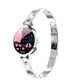 Waterproof Smart Bracelet With Lcd Screen And Heart Rate Monitor - Silver