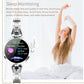 Waterproof Smart Bracelet With Lcd Screen And Heart Rate Monitor - Silver